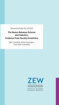 The Nexus Between Science and Industry: Evidence From Faculty Inventions - Dis cus si on Paper No. 09-028 Dirk Czarnitzki, Katrin Hussinger, and ...