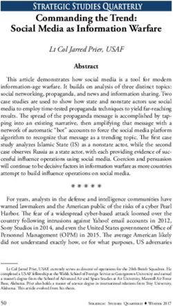 Commanding the Trend: Social Media as Information Warfare - Air University