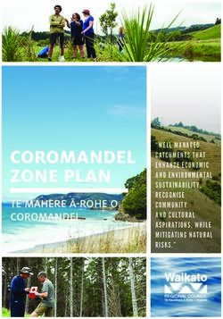 COROMANDEL ZONE PLAN TE MAHERE Ā-ROHE O COROMANDEL - Waikato Regional Council