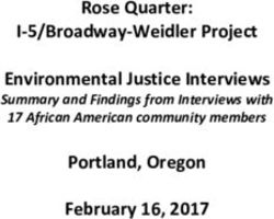 Rose Quarter: I-5/Broadway-Weidler Project Environmental Justice Interviews - Summary and Findings from Interviews with 17 African American ...