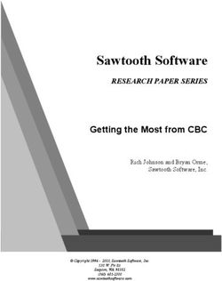 Sawtooth Software RESEARCH PAPER SERIES - Getting the Most from CBC