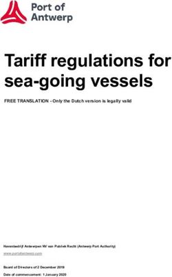 Tariff regulations for sea-going vessels - Port of Antwerp
