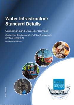 Water Infrastructure Standard Details - Connections and Developer Services Construction Requirements for Self Lay Developments July 2020 Revision ...