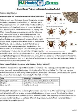 School-Based Tick-borne Disease Education Toolkit - NJ.gov