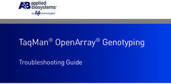 TAQMAN OPENARRAY GENOTYPING - TROUBLESHOOTING GUIDE