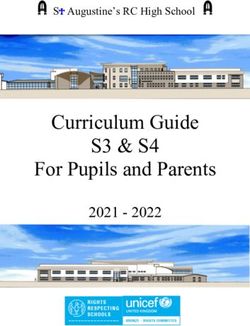 Curriculum Guide S3 & S4 - For Pupils and Parents 2021 2022 - S Augustine's RC High School