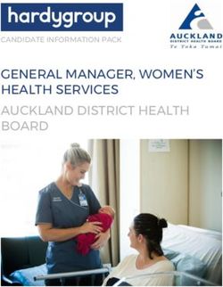 GENERAL MANAGER, WOMEN'S HEALTH SERVICES AUCKLAND DISTRICT HEALTH BOARD - CANDIDATE INFORMATION PACK