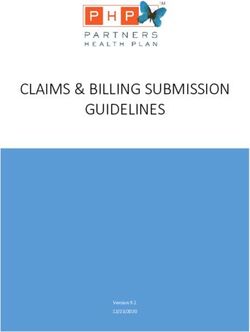 CLAIMS & BILLING SUBMISSION GUIDELINES - Version 9.1 12/23/2020 - Partners Health Plan