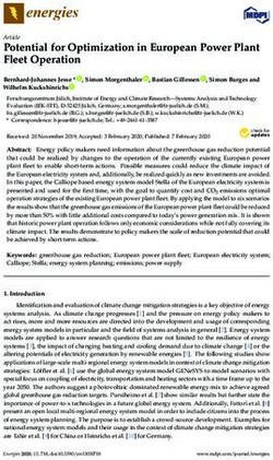 Potential for Optimization in European Power Plant Fleet Operation - MDPI