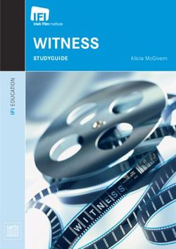 WITNESS STUDYGUIDE ALICIAMCGIVERN - IRISH FILM INSTITUTE