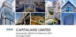 CAPITALAND LIMITED Macquarie ASEAN Conference 2021 24 August 2021 - CapitaLand Limited ...