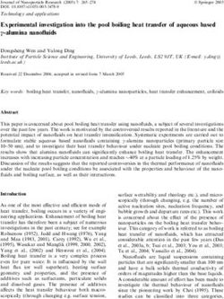 Experimental investigation into the pool boiling heat transfer of aqueous based c-alumina nanofluids