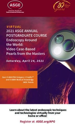 2021 ASGE ANNUAL POSTGRADUATE COURSE - Endoscopy Around the World: Video Case-Based Pearls from the Masters