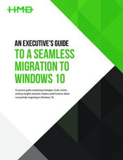 TO A SEAMLESS MIGRATION TO WINDOWS 10 - AN EXECUTIVE'S GUIDE A succinct guide containing strategies, tools, tactics and key insights ...