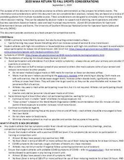 2020 WIAA RETURN TO FALL SPORTS CONSIDERATIONS - Wisconsin ...
