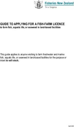 GUIDE TO APPLYING FOR A FISH-FARM LICENCE - MPI