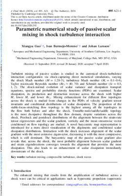 Parametric numerical study of passive scalar mixing in shock turbulence interaction