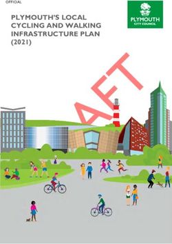 PLYMOUTH'S LOCAL CYCLING AND WALKING INFRASTRUCTURE PLAN - (2021) OFFICIAL - Plymouth City Council
