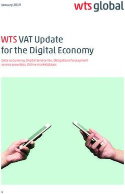 WTS VAT Update for the Digital Economy - January 2019 Data as Currency, Digital Service Tax, Obligations for payment service providers, Online ...