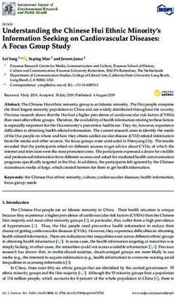 Understanding the Chinese Hui Ethnic Minority's Information Seeking on Cardiovascular Diseases: A Focus Group Study - MDPI