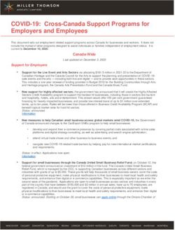 COVID-19: Cross-Canada Support Programs for Employers and Employees