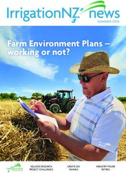 Farm Environment Plans - working or not? - SUMMER 2016 - Upper Republican NRD