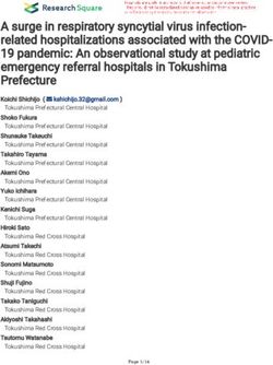 A surge in respiratory syncytial virus infection-related hospitalizations associated with the COVID- 19 pandemic: An observational study at ...