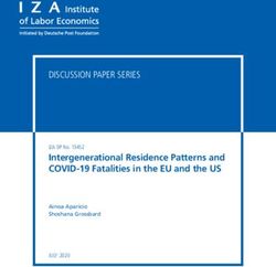 Intergenerational Residence Patterns and COVID-19 Fatalities in the EU and the US - IZA DP No. 13452 JULY 2020