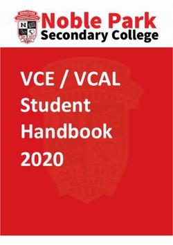 VCE / VCAL Student Handbook 2020 2020