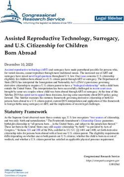 Assisted Reproductive Technology, Surrogacy, and U.S. Citizenship for Children Born Abroad