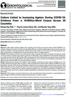 Culture Linked to Increasing Ageism During COVID-19: Evidence From a 10-Billion-Word Corpus Across 20 Countries