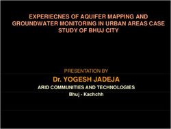 Dr. YOGESH JADEJA - EXPERIECNES OF AQUIFER MAPPING AND GROUNDWATER MONITORING IN URBAN AREAS CASE STUDY OF BHUJ CITY