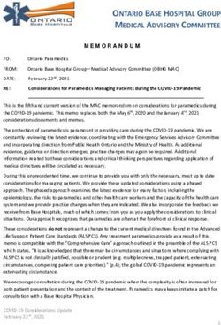 ONTARIO BASE HOSPITAL GROUP MEDICAL ADVISORY COMMITTEE - RPPEO