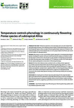 Temperature controls phenology in continuously flowering Protea species of subtropical Africa