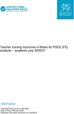 Teacher training incentives in Wales for PGCE (FE) students - academic year 2020/21 - Information - GOV ...