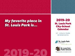 My favorite place in St. Louis Park is - 2019-20 St. Louis Park City-School Calendar - City of St. Louis Park