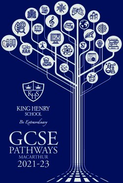 GCSE 2021-23 PATHWAYS - MACARTHUR - King Henry ...