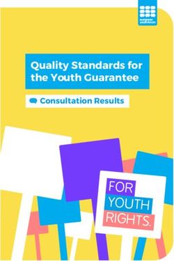 FOR YOUTH RIGHTS - Quality Standards for the Youth Guarantee Consultation Results - European Youth ...