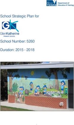 School Strategic Plan for School Number: 5260 Duration: 2015 2018