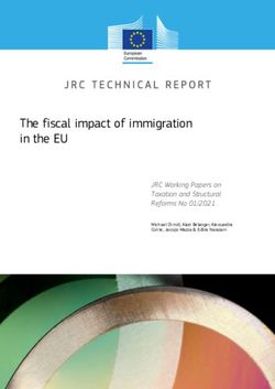 The fiscal impact of immigration in the EU - JRC Working Papers on Taxation and Structural Reforms No 01/2021 - European ...
