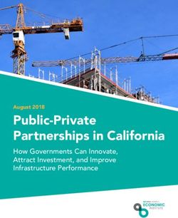 Public-Private Partnerships in California - How Governments Can Innovate, Attract Investment, and Improve Infrastructure Performance - Bay Area ...