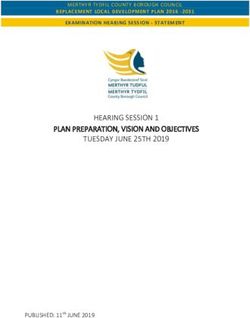 HEARING SESSION 1 PLAN PREPARATION, VISION AND OBJECTIVES TUESDAY JUNE 25TH 2019 - REPLACEMENT LOCAL DEVELOPMENT PLAN 2016 -2031 EXAMINATION ...