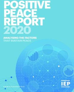 POSITIVE PEACE REPORT 2020 - ANALYSING THE FACTORS THAT SUSTAIN PEACE - Institute for Economics & Peace