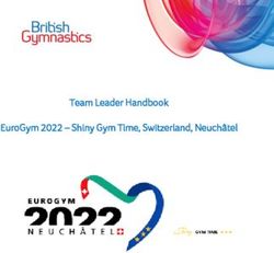 TEAM LEADER HANDBOOK EUROGYM 2022 - SHINY GYM TIME, SWITZERLAND, NEUCHÂTEL