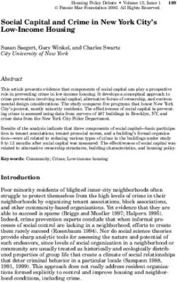 Social Capital and Crime in New York City's Low-Income Housing