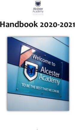 Handbook 2020-2021 - Alcester Academy