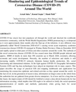 Monitoring and Epidemiological Trends of - OSF