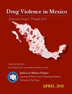 Drug Violence in Mexico - Data and Analysis Through 2014 - APRIL 2015