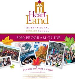 2020 PROGRAM GUIDE RIENCE THE HEART OF CANADA! OF CACCNADA! WWW.HEARTLANDENGLISH.COM - HEARTLAND INTERNATIONAL ENGLISH SCHOOL