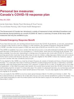 Personal tax measures: Canada's COVID-19 response plan - Jamie Golombek